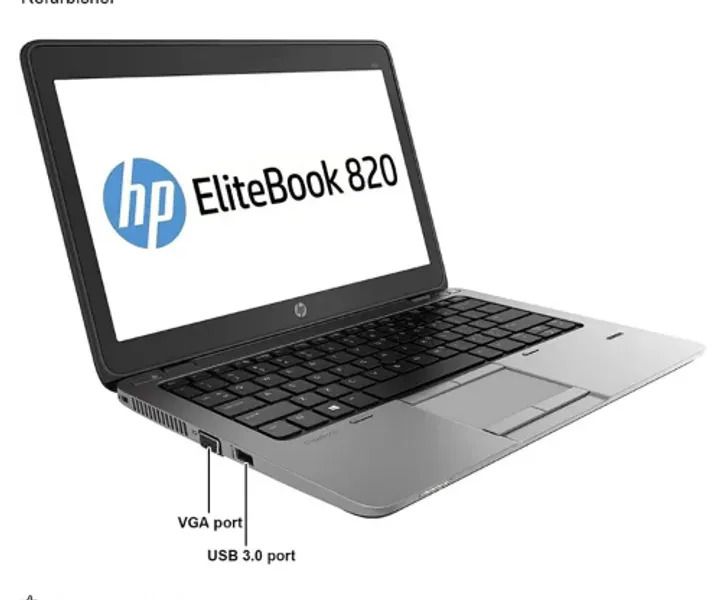 Refurbished Hp Elitebook 820 G3 Notebook - Intel Core i5 6th Gen - 8GB Ram 256gb ssd - 12.5" 6 Months Warranty Laptops with Windows 10