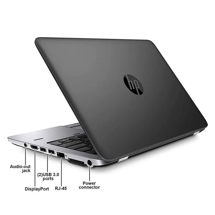 Refurbished Hp EliteBook 820 G2 | Core i5 | 8GB RAM | 500GB HDD 5TH GENERATION, 6 Months Warranty Laptop Computer | Notebook Black 12.5 Inches