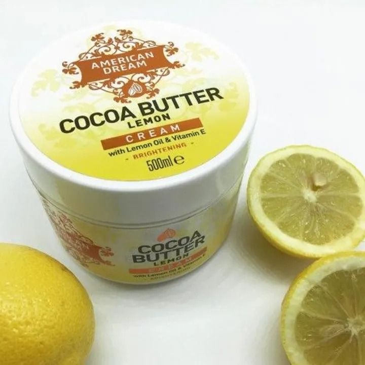 American Dream Cocoa Butter Lemon Brightening Cream-WithLemonOil&VitaminE-500ml