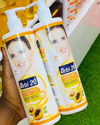 Orbi 20 ANTI-MARKS Face & Body Lotion. Anti-Aging, Moisturizes, Glows, Brightens, Evens the skin tone, whitens Black Spots & Marks