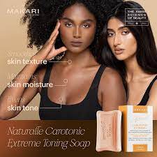Makari Naturalle Carotonic extreme Lightening CARROT OIL SOAP SPF15. Lightens complexion, Cleanses, Purifies, Moisturizes, Exfoliates, Smooths & Softens