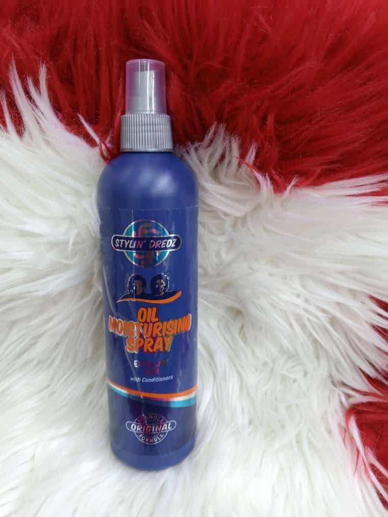 Stylin' Dredz Moisture Splash Conditioning Spray Natural Hairstyles Dreadlocks Artificial Locs Oil Moisturising Spray Extra Dry Hair with Conditioners 350ml