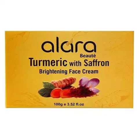 Alara Turmeric With Saffron Exfoliating Brightening Soap for neutral glowing skin 150g