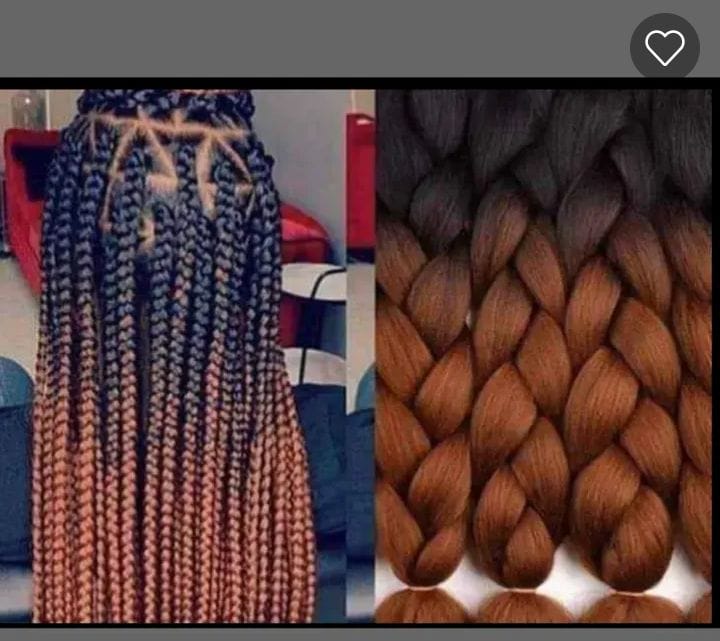5pc Jumbo Crochet Braiding Ombre Color Synthetic Hair Extensions