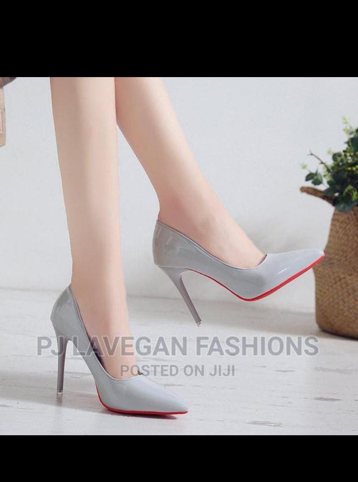 Red bottom Grey Women's 3 inch Elegant Gorgeous Closed Pointed Toe Slip-On Solid High Heels for Ladies Wedding Dress Shoes - Comfortable Stiletto Pumps (size 40) ( size 255)