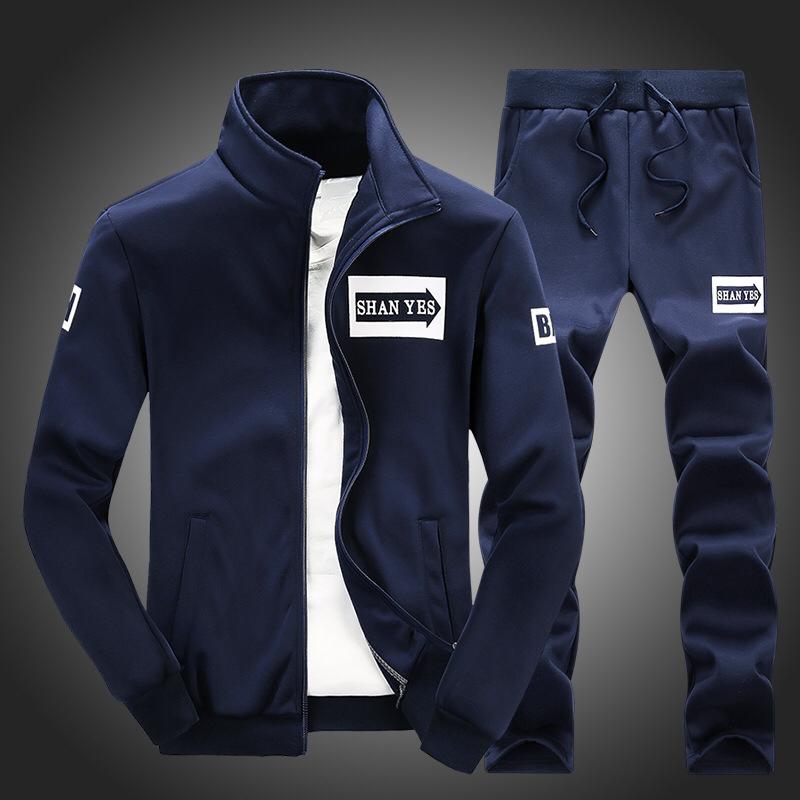 Fashionable high quality Trendy and in fashion classic Suits for Men men's sweatsuits jogger sets Sweat Track Suits 2-Piece Casual Athletic Jogging Warm-Up Complete Zip Sets