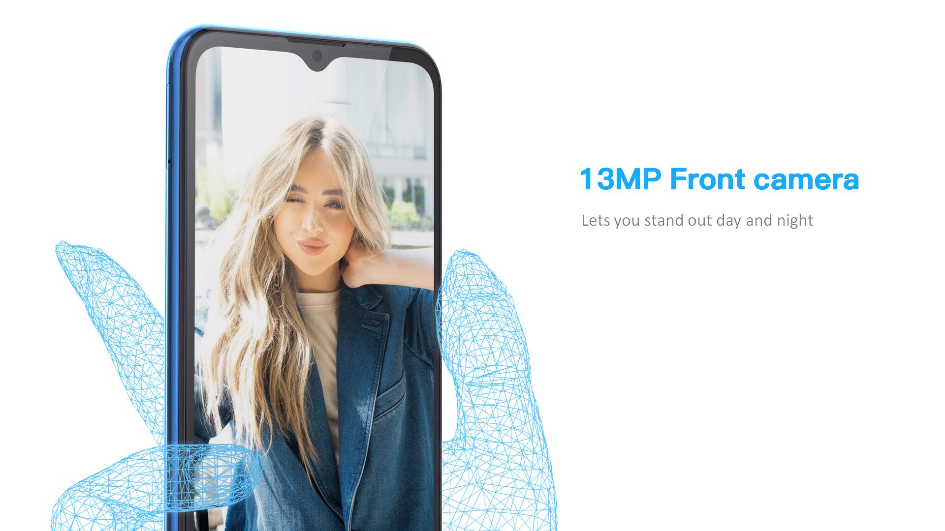 New Arrival IPRO S200m 64GB + 4GB RAM  13MP Camera Android  6.53" HD+ Display  Dual Sim 4G Network 4000mAh Battery  Side Fingerprint Phone Smart Phones