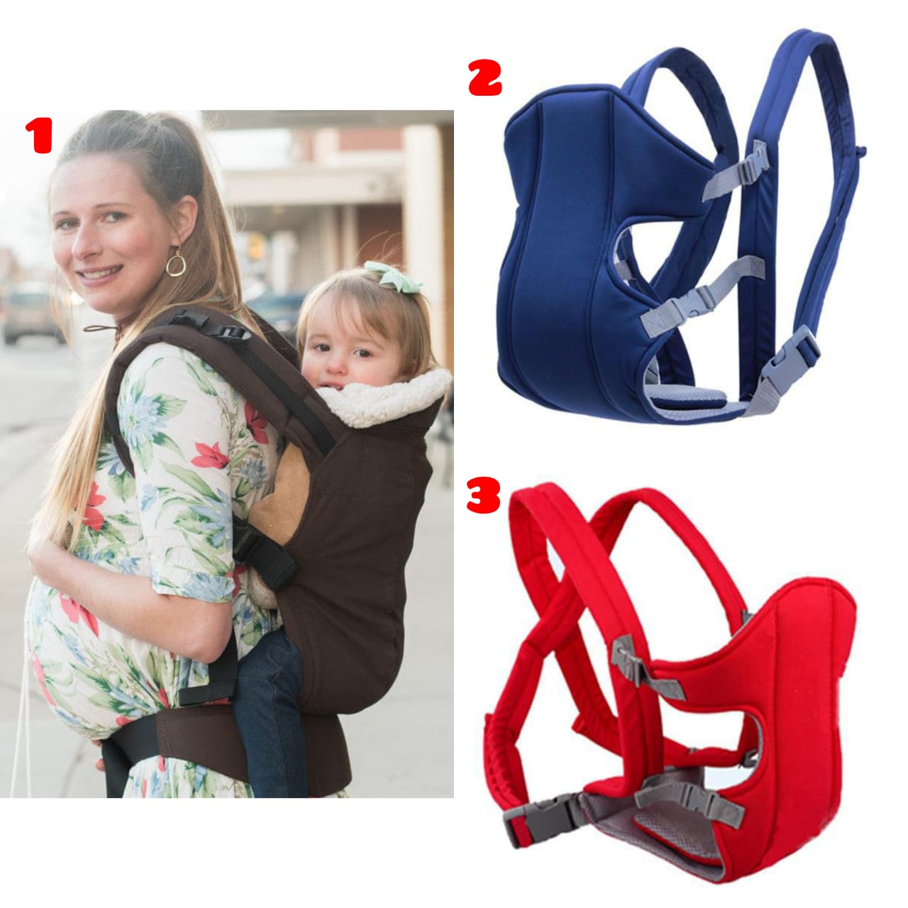 baby carrier without hipseat ...ideal weight  distribution for the mother and the baby...well constructed design and flexibility