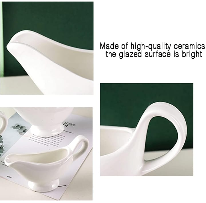 Set of 2pcs ceramic saucing kitchen jug