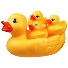 10pcs Bath Duck Toys 10Pcs Rubber Duck Family Squeak & Float Ducks Baby Shower Toy for Toddler - mother duck and 9 ducklings