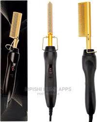 3 in 1 Electric Hot Comb Hair Straightener for Natural Black Hair Wigs Pressing Combs  with free GIFT COMB