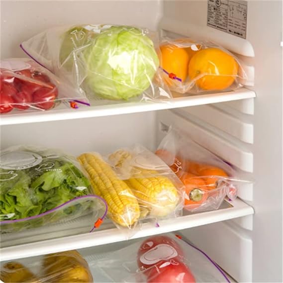 25pcs Zip Lock Bag For Storage, zer Re-Usable Zipper Bags, Ziplock Bags For Fridge Storage, Zip Lock Bags