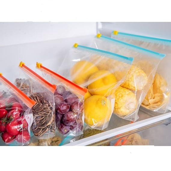 25pcs Zip Lock Bag For Storage, zer Re-Usable Zipper Bags, Ziplock Bags For Fridge Storage, Zip Lock Bags