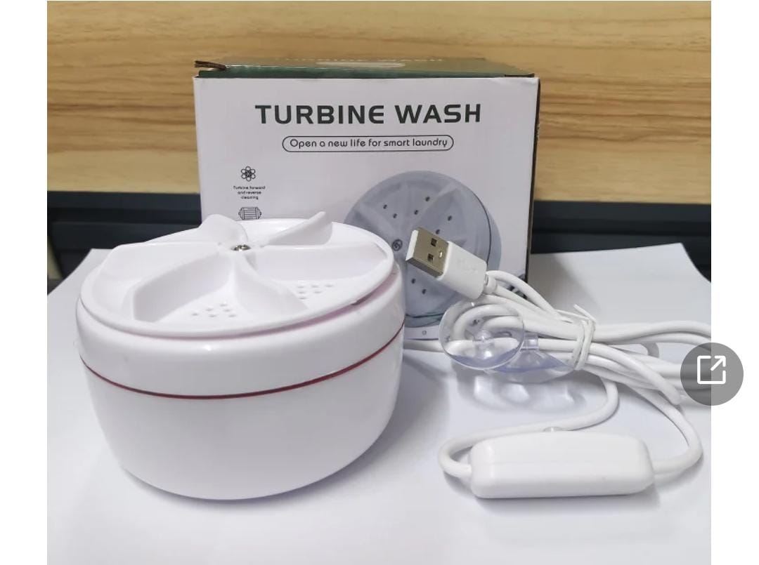 Portable Washing Machine,Mini Washing Machine with Suction Cups, 3 in 1 Bubble Cleaning USB Ultrasonic Powered Turbo Washing Machine & Sink Dishwasher for Camping, Travelling, Business Trip
