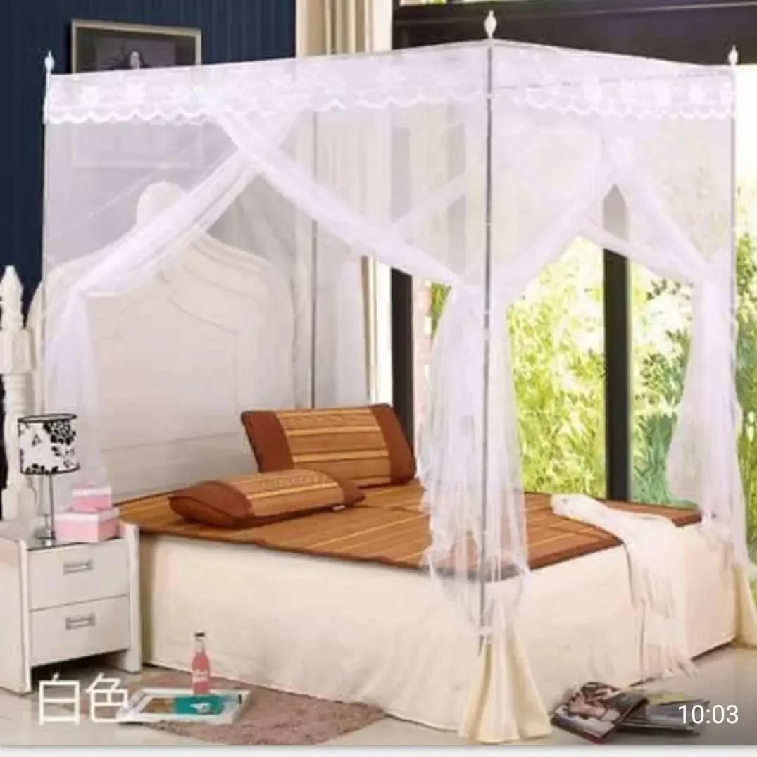 5by6 / 4by 6 mosquito net Stainless steel mosquito net stand, mosquito net frame, four-corners, mosquito net stand, 4 bed corner pole, mosquito net frame