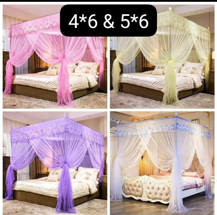 5by6 / 4by 6 mosquito net Stainless steel mosquito net stand, mosquito net frame, four-corners, mosquito net stand, 4 bed corner pole, mosquito net frame