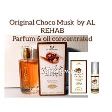 Al Rehab Choco Musk Perfume Set  perume 50ml and oil 6ml (2pcs )