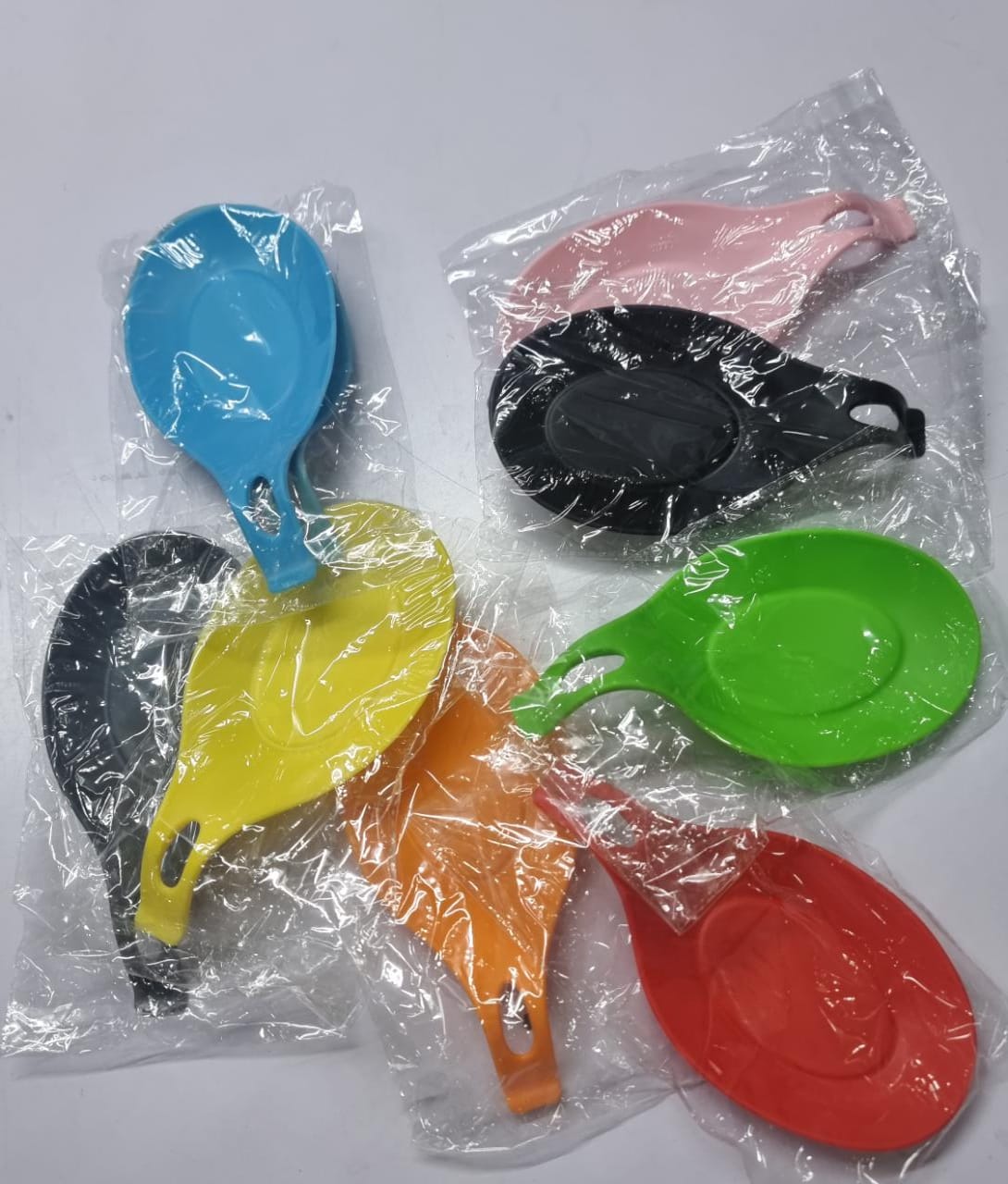 3Pcs Modern Silicone Spoon Rests (Set of 3) | Kitchen Utensil Holders for Stove Top | Quality Food Grade BPA Free Material | Counter Spatula Holder | Stovetop Spoon Rest