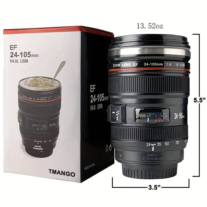 450ml Stainless Steel Cup, Travel Magic Mug n, Gift for Men Women Boyfriend Girlfriend Teenage Photographers Father’s Day Dad Husband Son Boys SUPER BUNDLE! NO SPILL LID