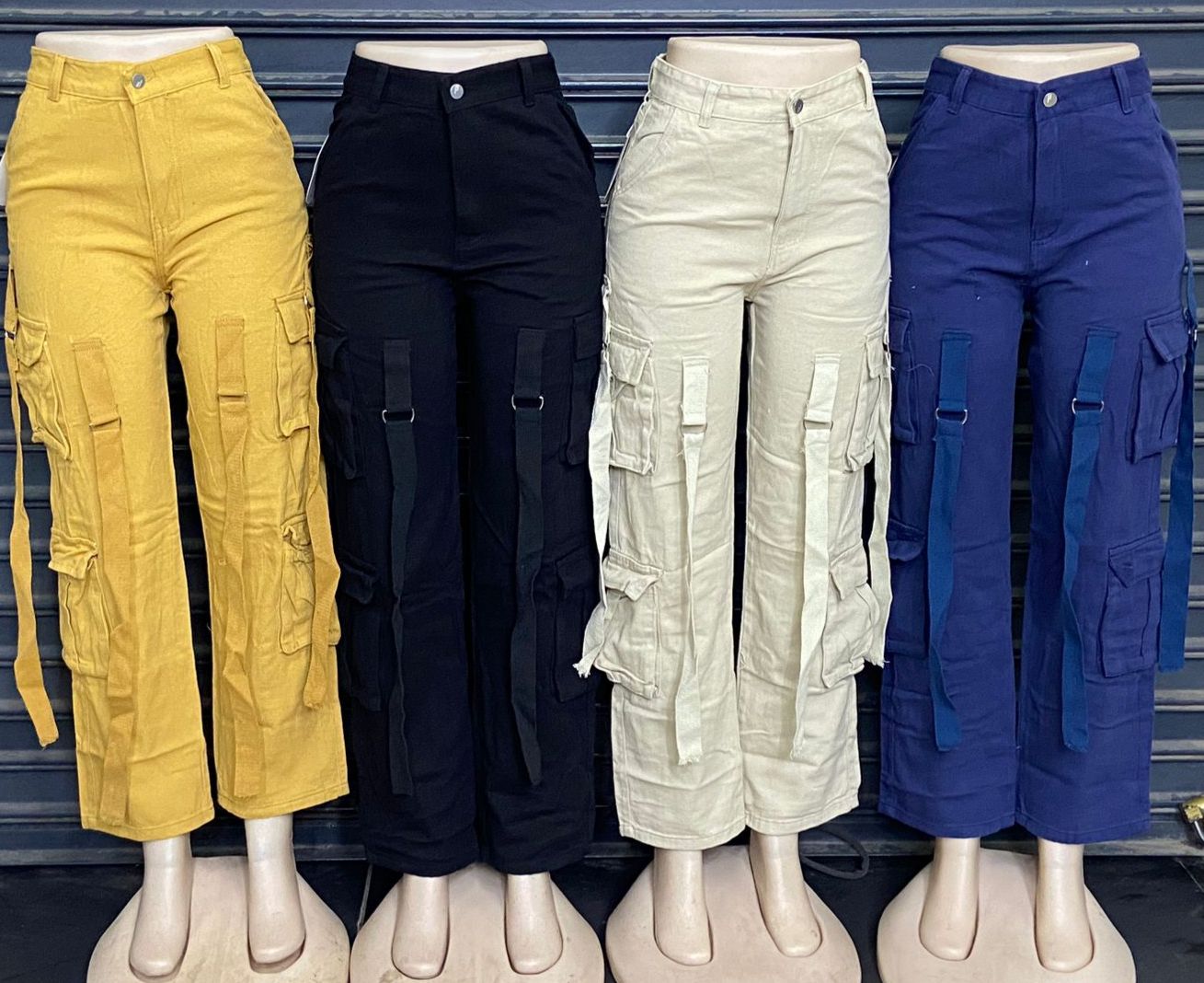 Fashion ladies cargo pants
