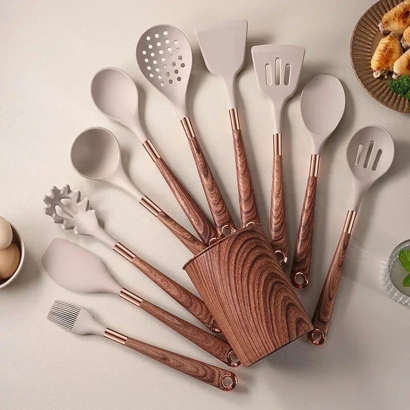 11pcs silicone spoon set