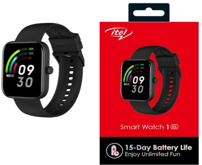 ITEL NEW ARRIVAL SMART WATCH ISW-11 BLACKLCD SCREEN 1.7 IPS BATTERY 220MAH MAGNETIC ATTRACTION CHARGING