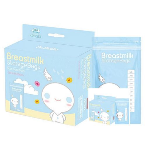 Dudu Dr Dudu Milk Storage Bags- 30 Pieces Double zip-lock breast Milk Storage Bags- 30 protect and safely store your precious breast milk They are pre-sterilized for immediate use and the self-standin