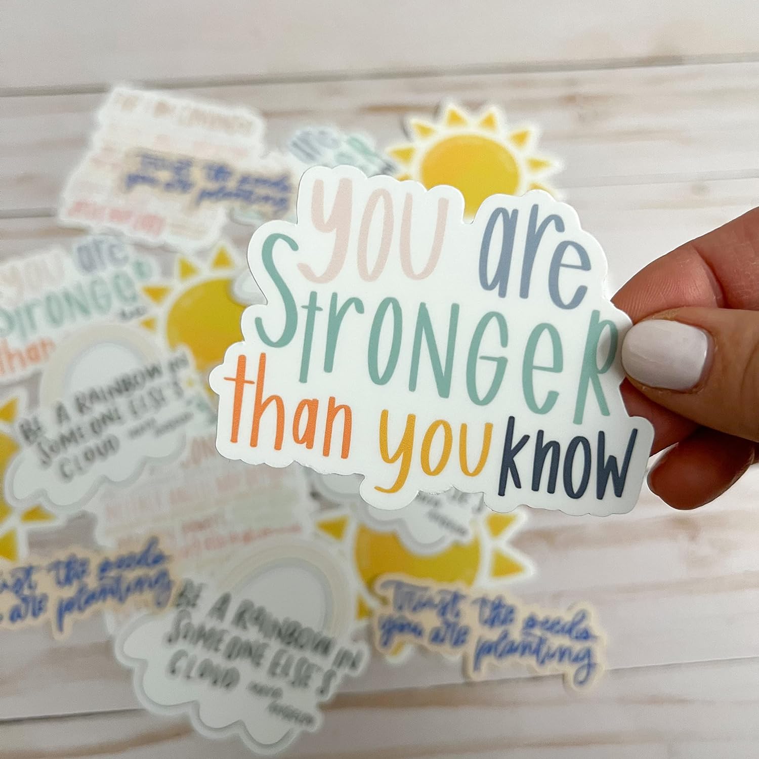 Inspiration, self care quotes - Stronger than you Know, Self Love Quote, You are stronger than you know sticker, laptop Sticker, Phone sticker for Her,tickers for a hydro flask, laptop, Bible journal
