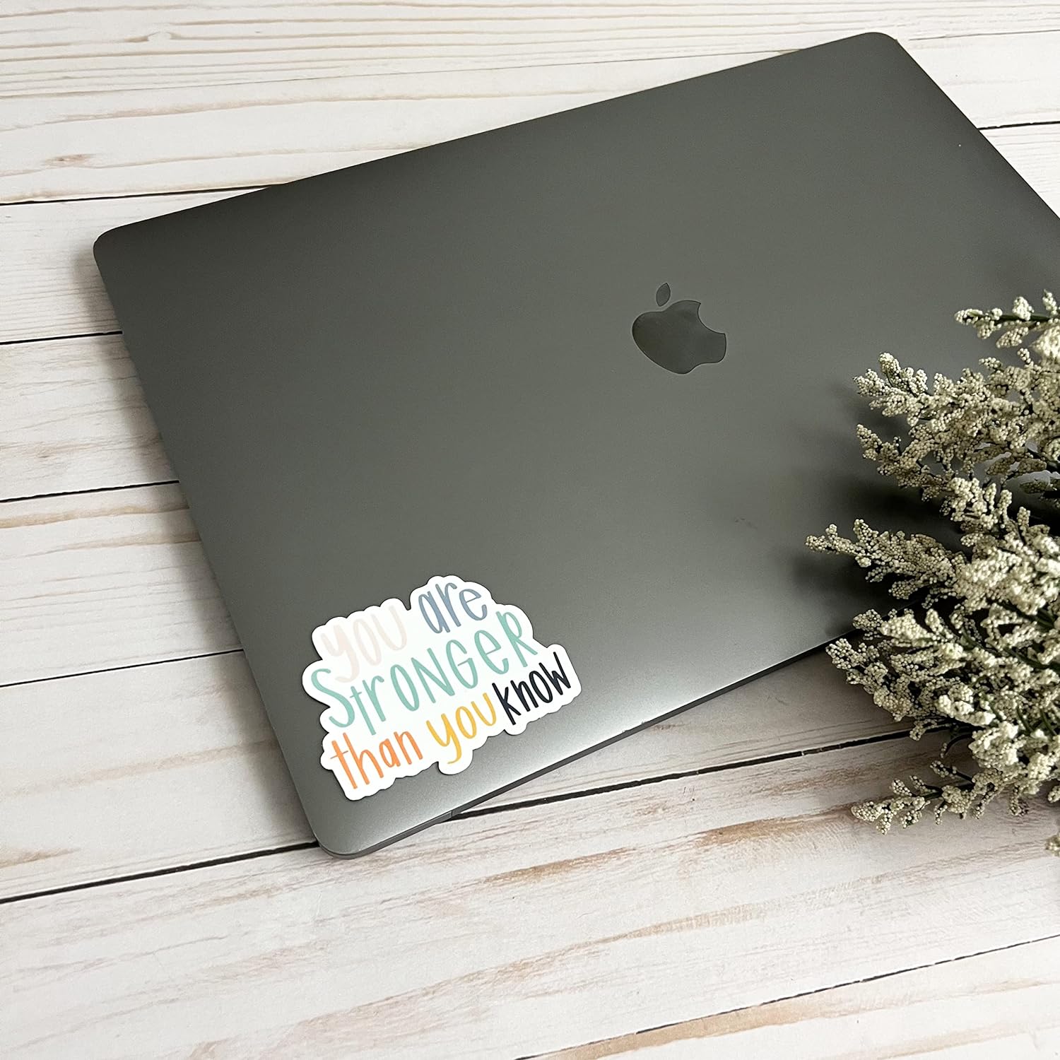 Inspiration, self care quotes - Stronger than you Know, Self Love Quote, You are stronger than you know sticker, laptop Sticker, Phone sticker for Her,tickers for a hydro flask, laptop, Bible journal
