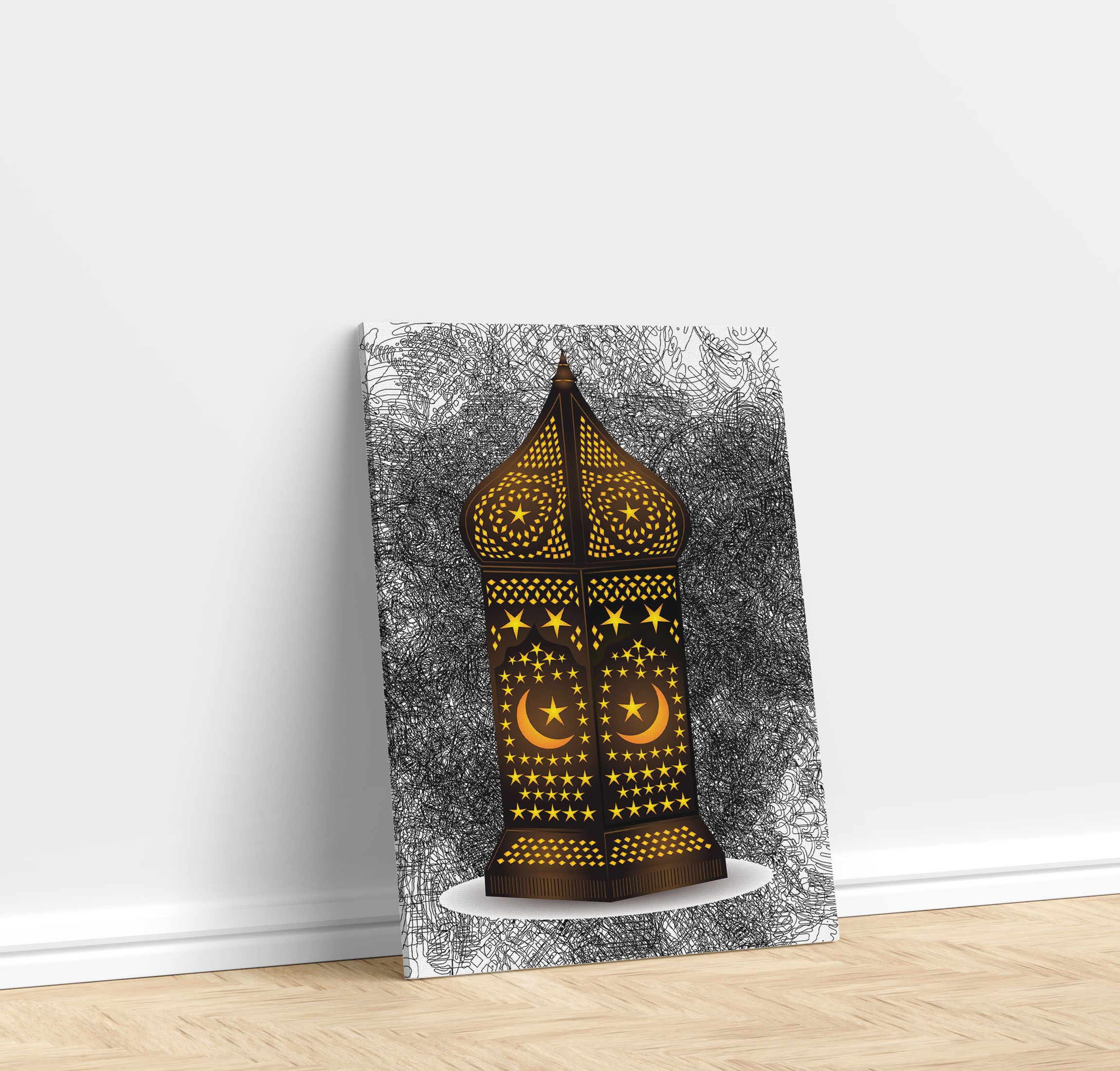 Set of 3 Arabic Framed Canvas, Ready to Hang Canvas Poster, Ramadhan Artwork, Islamic Wall Poster Arabic Calligraphy Print Pictures Painting Posters Muslim Art Prints Living Room Decoration Wall Art