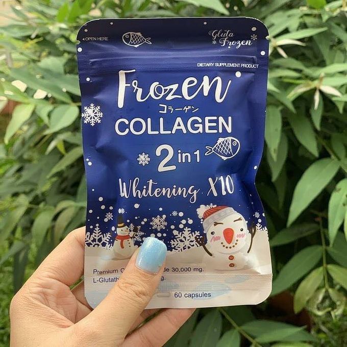 Frozen Collagen Frozen 2 IN 1 Premium Collagen Peptide, 60 Capsules