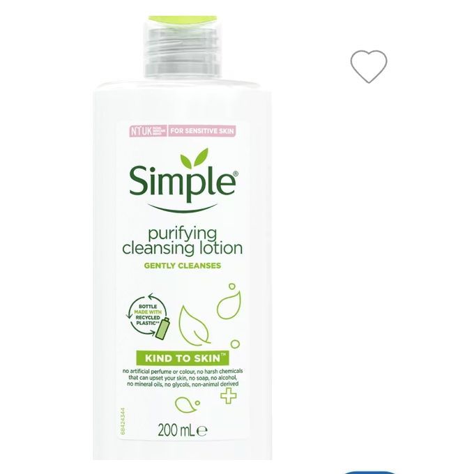 Simple Kind To Skin Purifying Cleansing Lotion 200ml