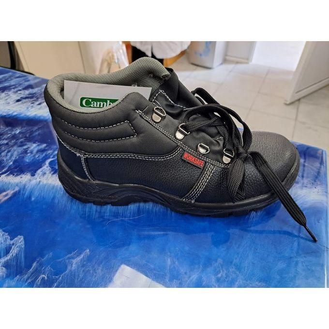 Men's High Quality Safety Boots Anti-slip Oil And Fuel Resistant - Black