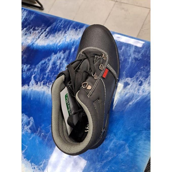 Men's High Quality Safety Boots Anti-slip Oil And Fuel Resistant - Black
