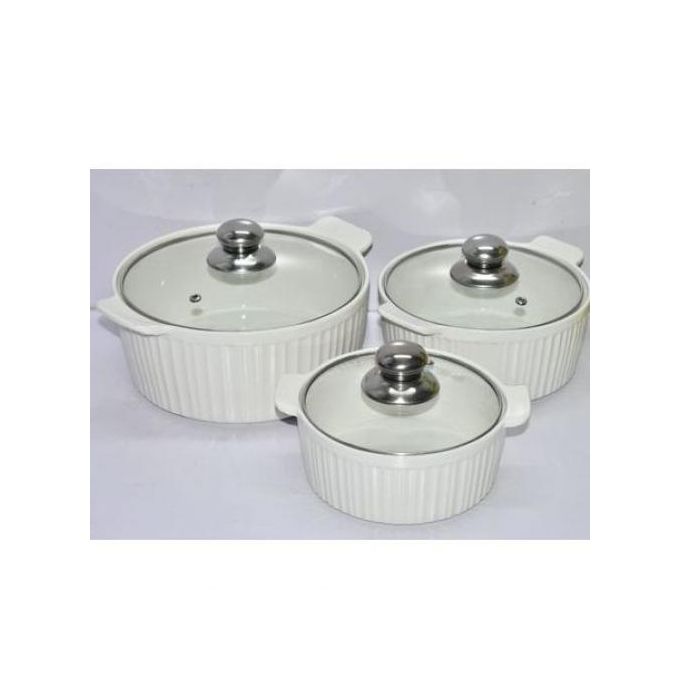 3pcs Ceramic Serving Dishes/ Casseroles/Fine Porcelain