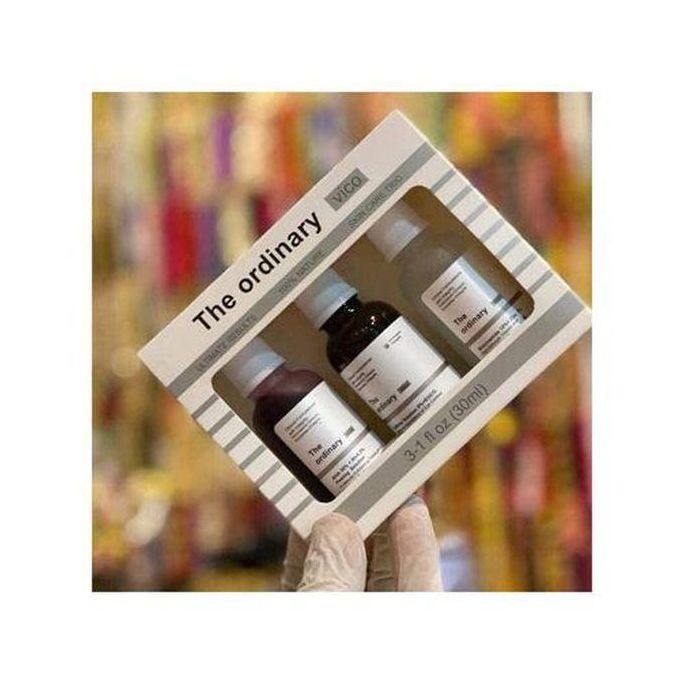 The Ordinary 3 In 1 Trio Skin Care Set- AHA Peeling, Niacinamide & Caffeine