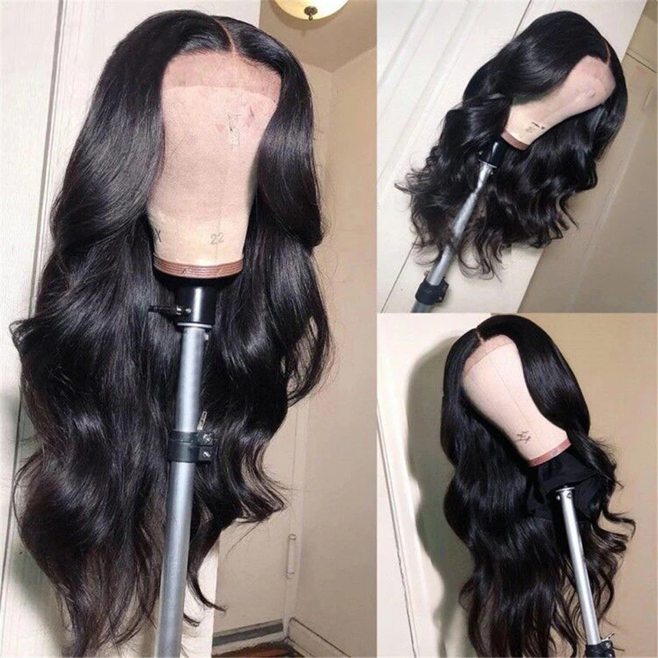 Body Wave Lace Front Human Hair Wigs 13X4 HD Transparent Lace Frontal Wig PrePlucked 4x4 Brazilian Body Wave Closure Wig