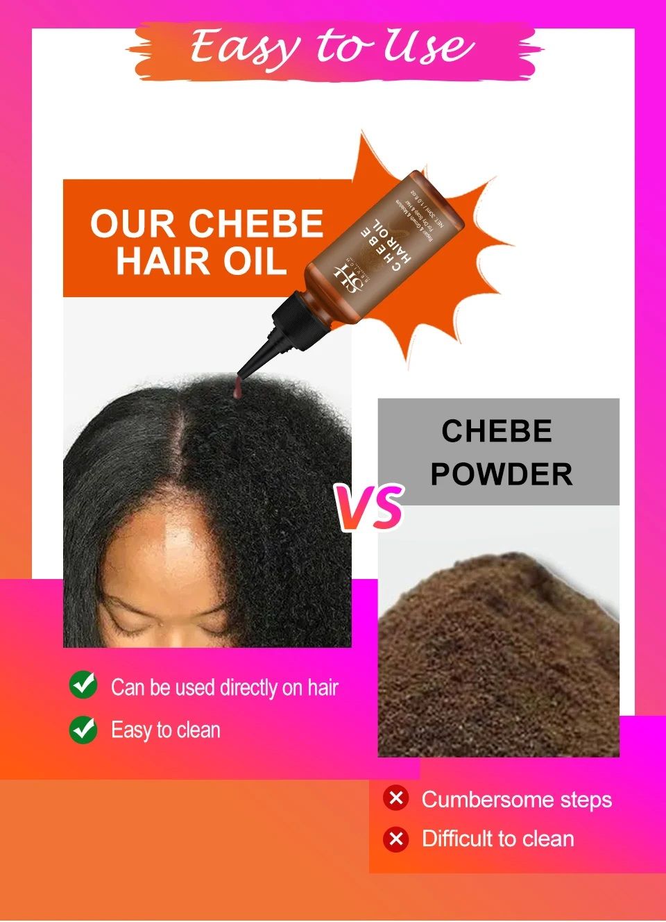 Fast Hair Growth Set Chebe Oil Traction Alopecia Hair Mask Anti Break Loss Hair Growth Oil Baldness Treatment Hair Care Products