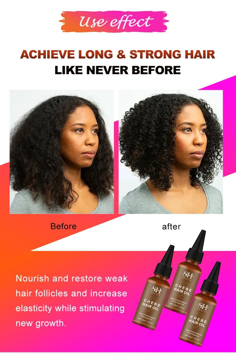 Fast Hair Growth Set Chebe Oil Traction Alopecia Hair Mask Anti Break Loss Hair Growth Oil Baldness Treatment Hair Care Products