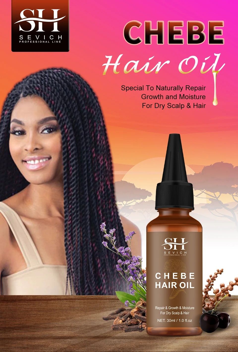 Fast Hair Growth Set Chebe Oil Traction Alopecia Hair Mask Anti Break Loss Hair Growth Oil Baldness Treatment Hair Care Products