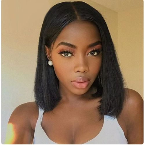Short Bob Wigs Human Hair Transparent 13x4 Lace Frontal Human Hair Wigs For Women Straight Short Bob Swiss Big Lace Frontal Human Hair Wigs