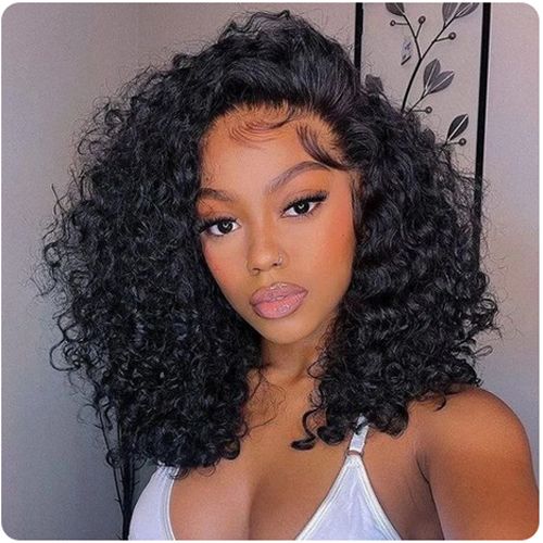 Human Hair Wigs Deep Wave Short Bob Wig Human Hair 4x4 Lace Closure Wigs HD Transparent Lace Front Wigs For Women Water Wave Curly Pre Plucked