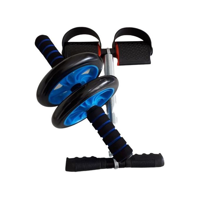 Tummy Trimmer Exerciser + AB Wheel Roller FREE Knee Mat,