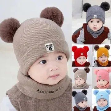 Generic Kids Hat And Scarf Kids Kofia And ScarfVery Warm Unisex Light Durable Comes as a set Saves you money