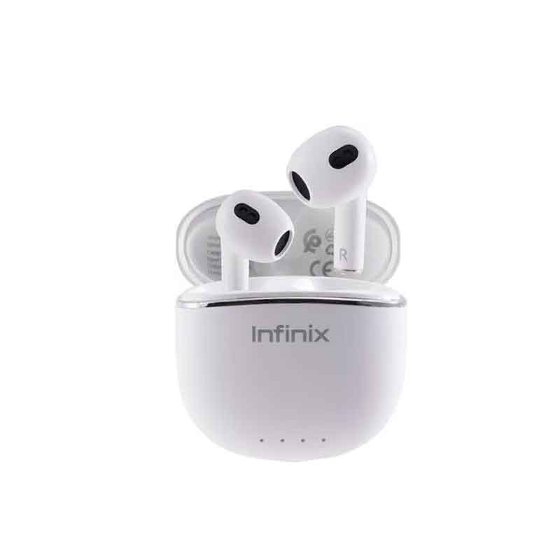 Infinix earbuds Lite XE23 Clear Vocal Large Speaker Unit with loud and power Semi In-Ear and lightweight for Comfortable and Secure Fit Bluetooth earphones earpods TWS