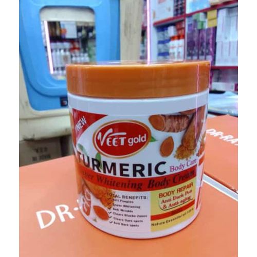 VEET GOLD Anti-aging Tumeric Super Whitening Body Cream-body Repair,remove Dead Skin Cell And Anti Darkspots