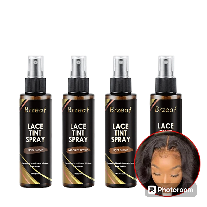 Lace Tint Spray For Lace Wigs Dark Brown Middle Brown Light Brown Lace Tint Spray For Closures, Wigs And Closure Front 100Ml