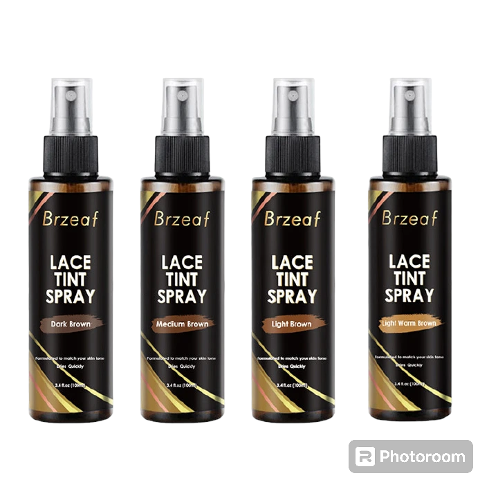 Lace Tint Spray For Lace Wigs Dark Brown Middle Brown Light Brown Lace Tint Spray For Closures, Wigs And Closure Front 100Ml