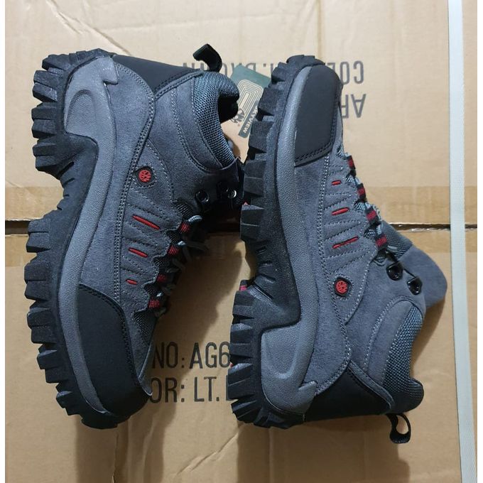 Men Sky View Casual Boots Normal Fitting Rubber Sole PU Suede Leather Sizes 40-45 Lace Up Boots Generic All Weather Boots Colour Grey Anti Slip Design