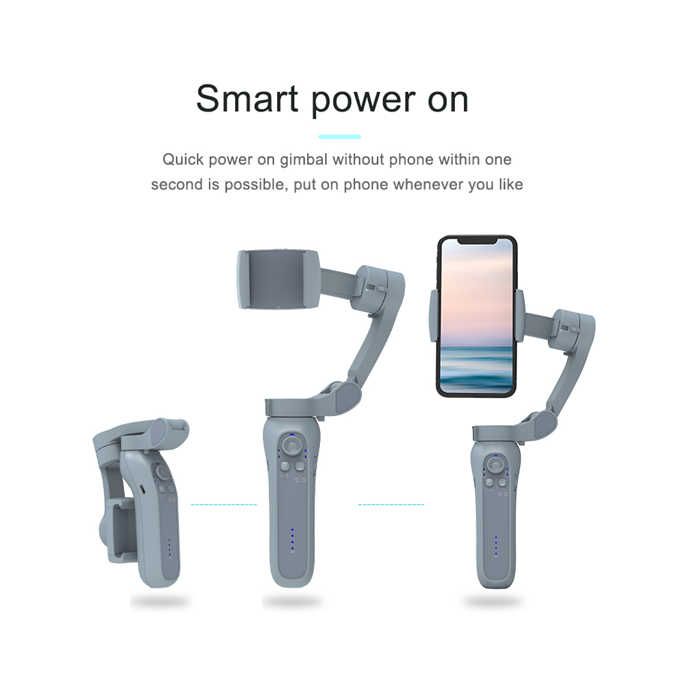 L7B Pro 3-Axis Handheld Gimbal Stabilizer with Face Tracking Smartphone Gimbal Wireless Bluetooth Video Record Vlog